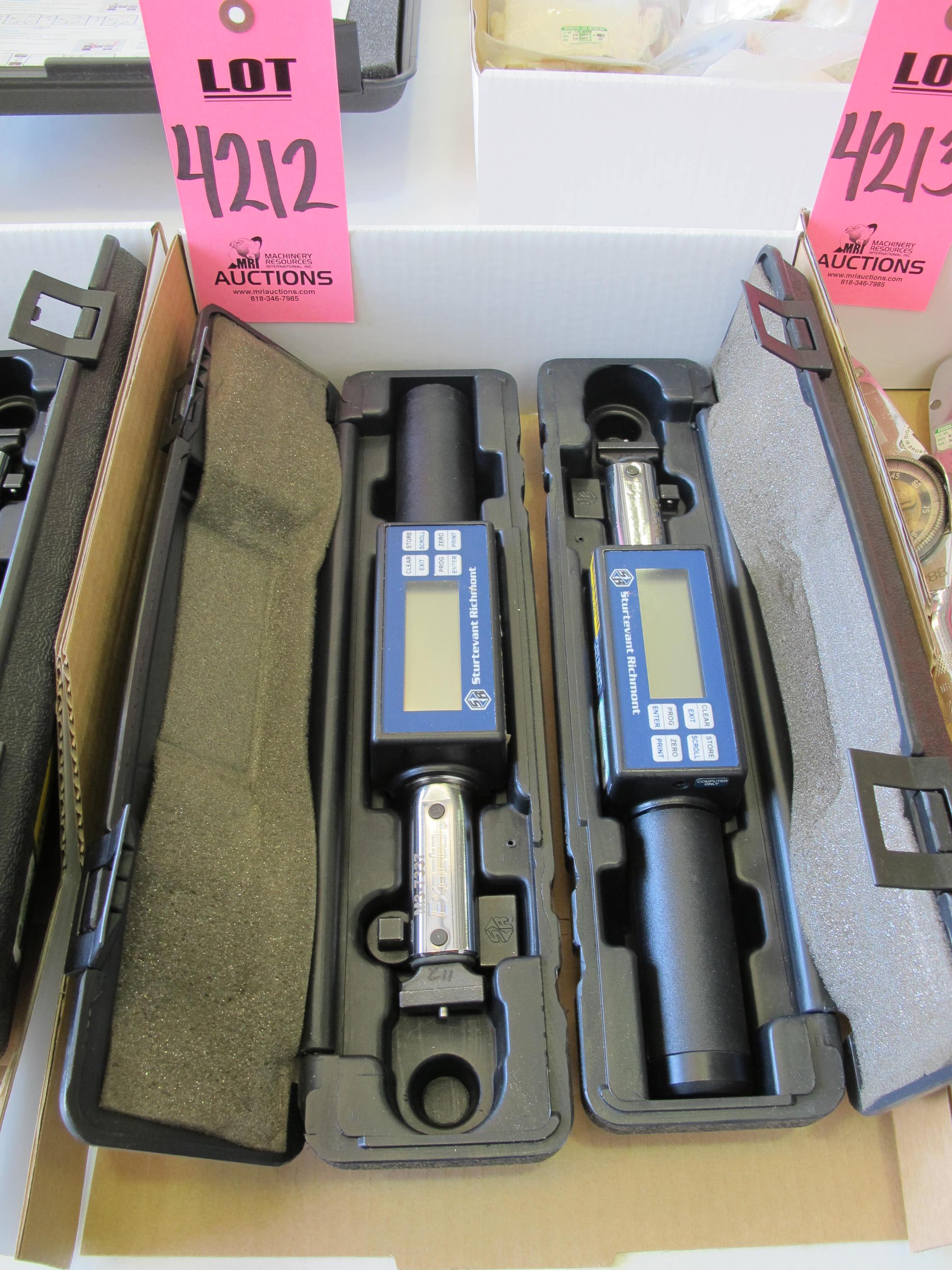 LOT (2) STURTEVANT RICHMONT EXACTA DIGITAL GAUGES (G-44) LOADING & HANDLING FEE $10-4212