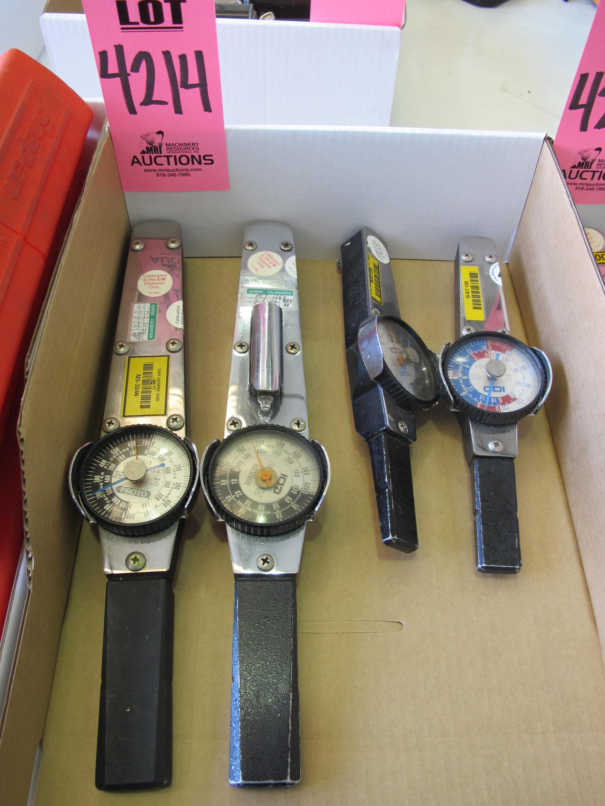 LOT (4) MISC TORQUE WRENCHES (G-44) LOADING & HANDLING FEE $10-4214