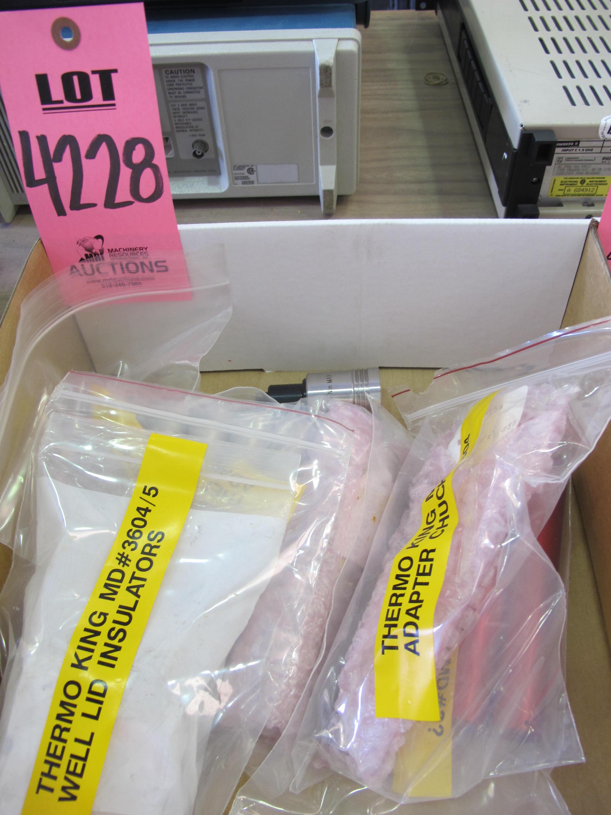 LOT WELL LID INSULATORS & ADAPTOR CHUCKS (G-44) LOADING & HANDLING FEE $10-4228