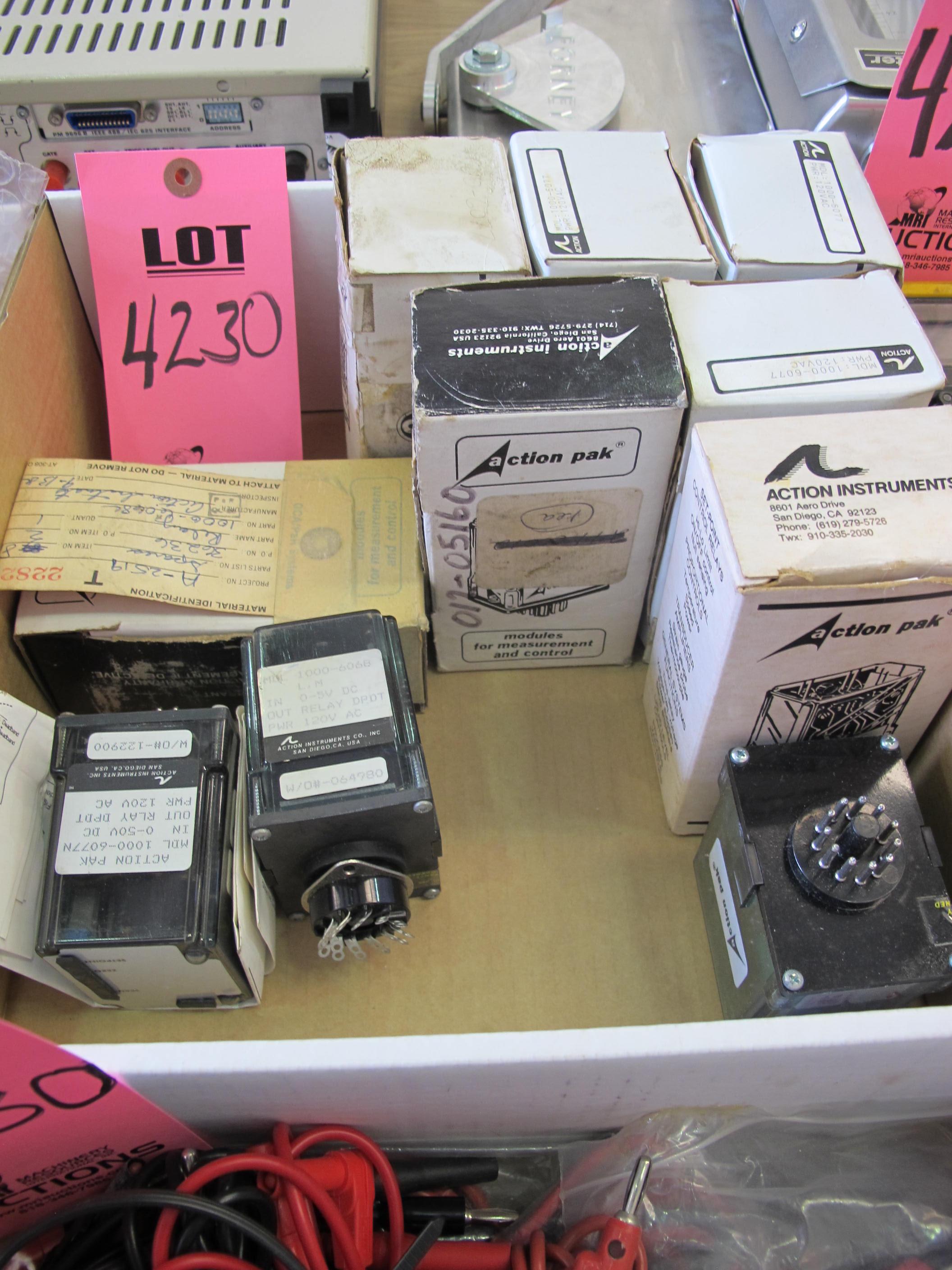 LOT (4) BOXES MISC LAMINAR FLOW ELEMENTS, (1) BOX MISC CURRENT SENSORS, (1) BOX MEASUREMENT CONTROL MODULES & (1) BOX TEST LEADS (G-44) LOADING & HANDLING FEE $10-4230