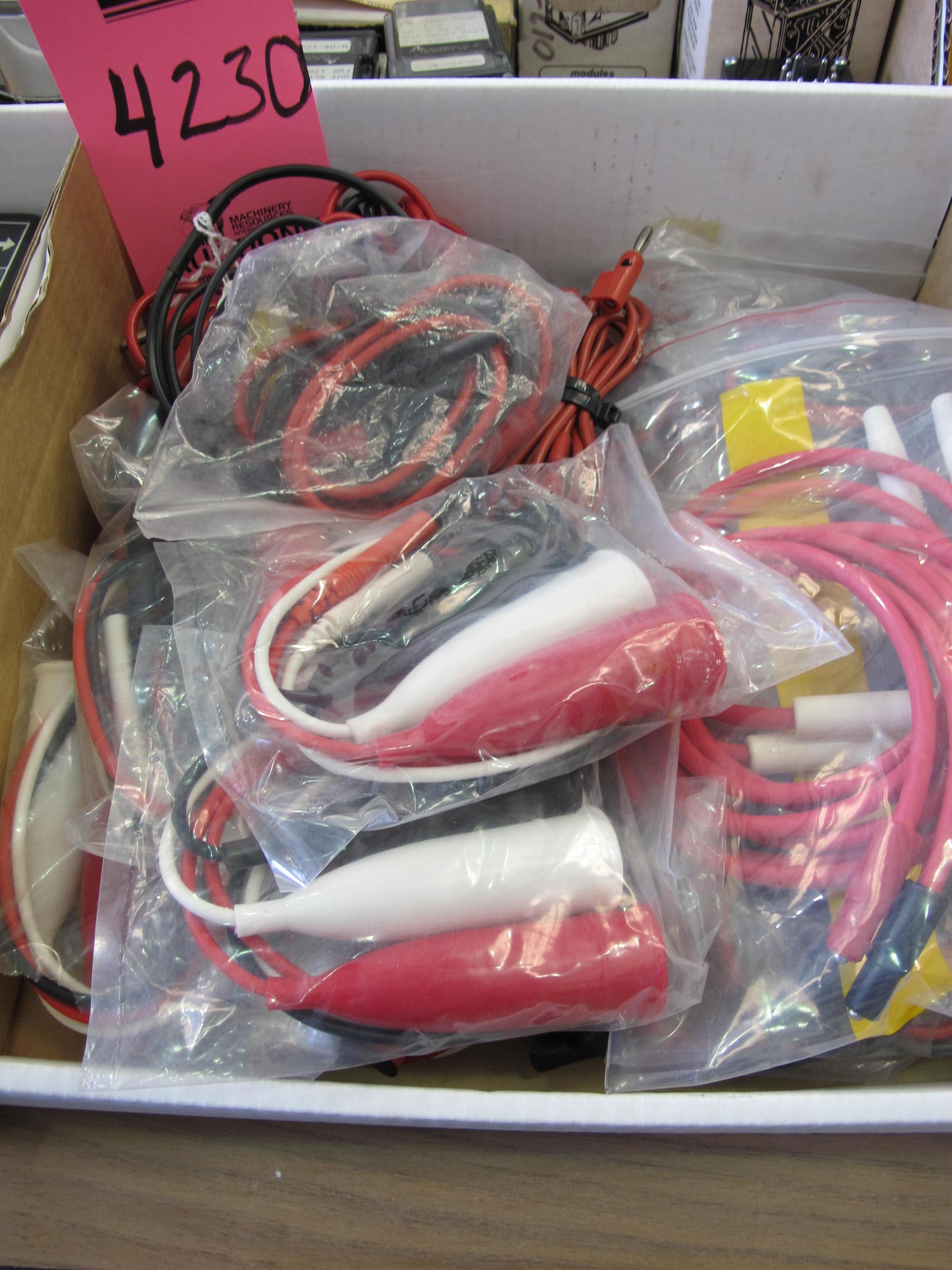 LOT (4) BOXES MISC LAMINAR FLOW ELEMENTS, (1) BOX MISC CURRENT SENSORS, (1) BOX MEASUREMENT CONTROL MODULES & (1) BOX TEST LEADS (G-44) LOADING & HANDLING FEE $10-4230