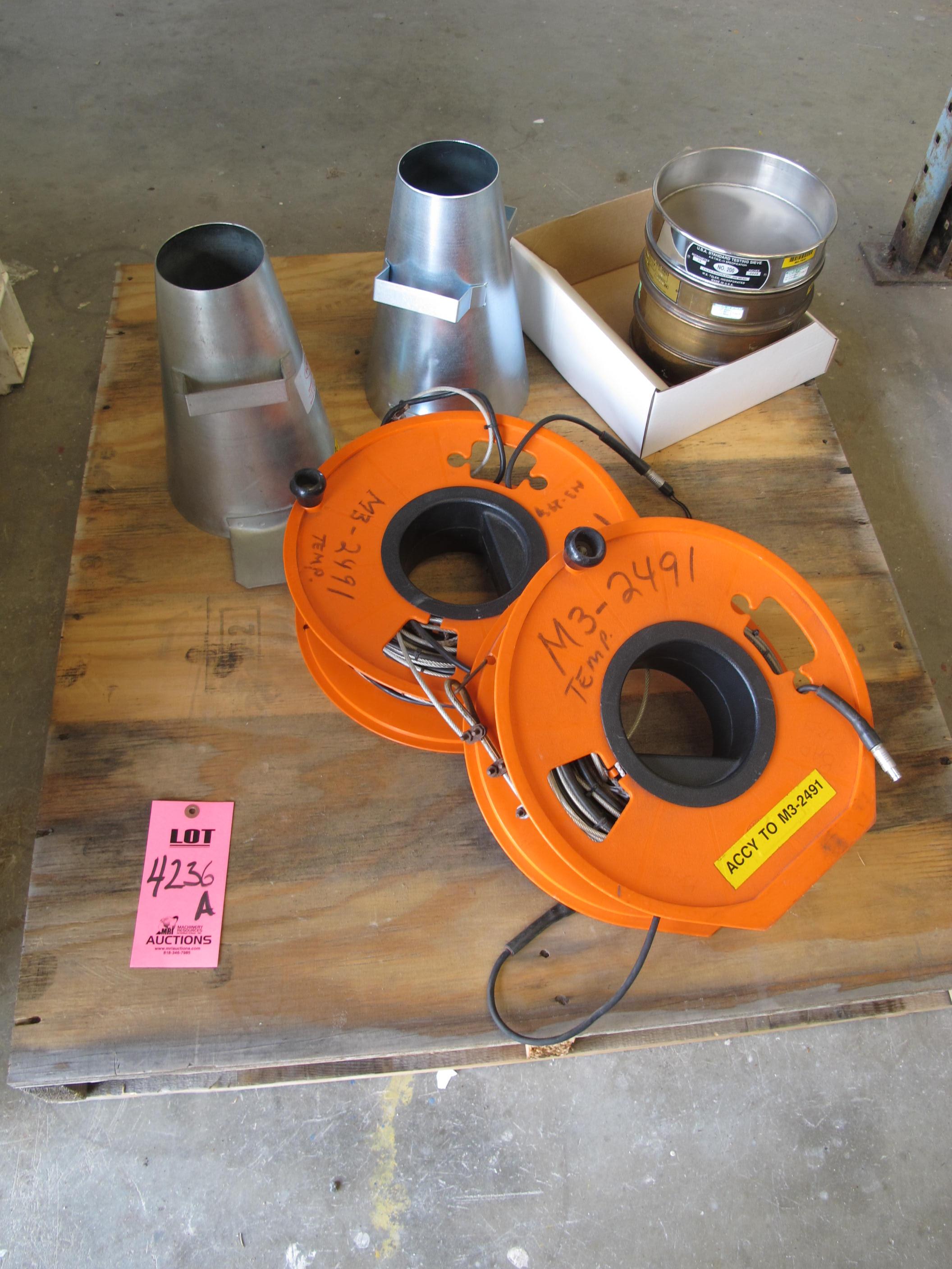 LOT MISC COMMUNICATION CABLES & SIEVES (G-44) LOADING & HANDLING FEE $25-4236A