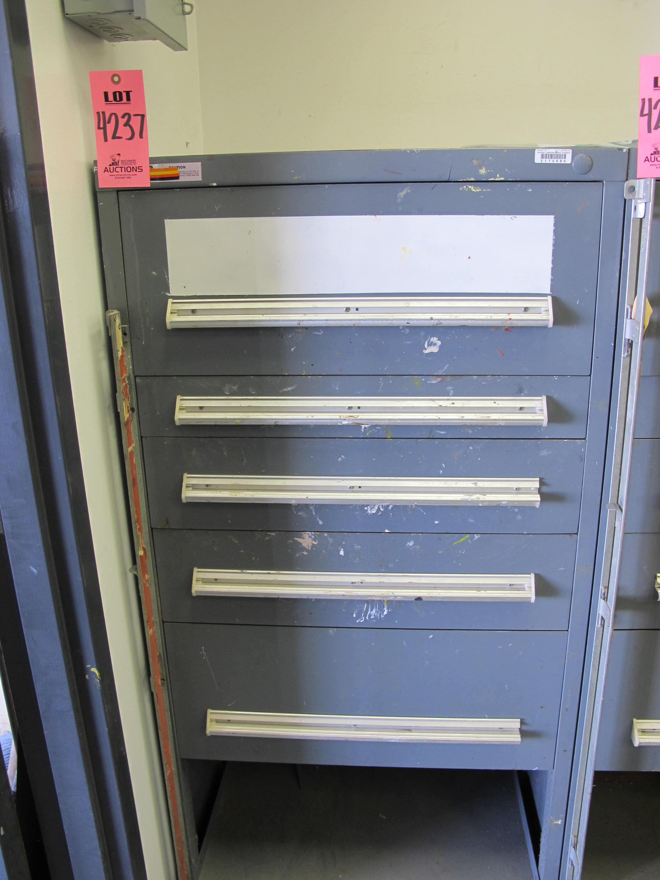 STANLEY VIDMAR 5-DRAWER HEAVY DUTY INDUSTRIAL PARTS CABINET (G-44) LOADING & HANDLING FEE $50-4237