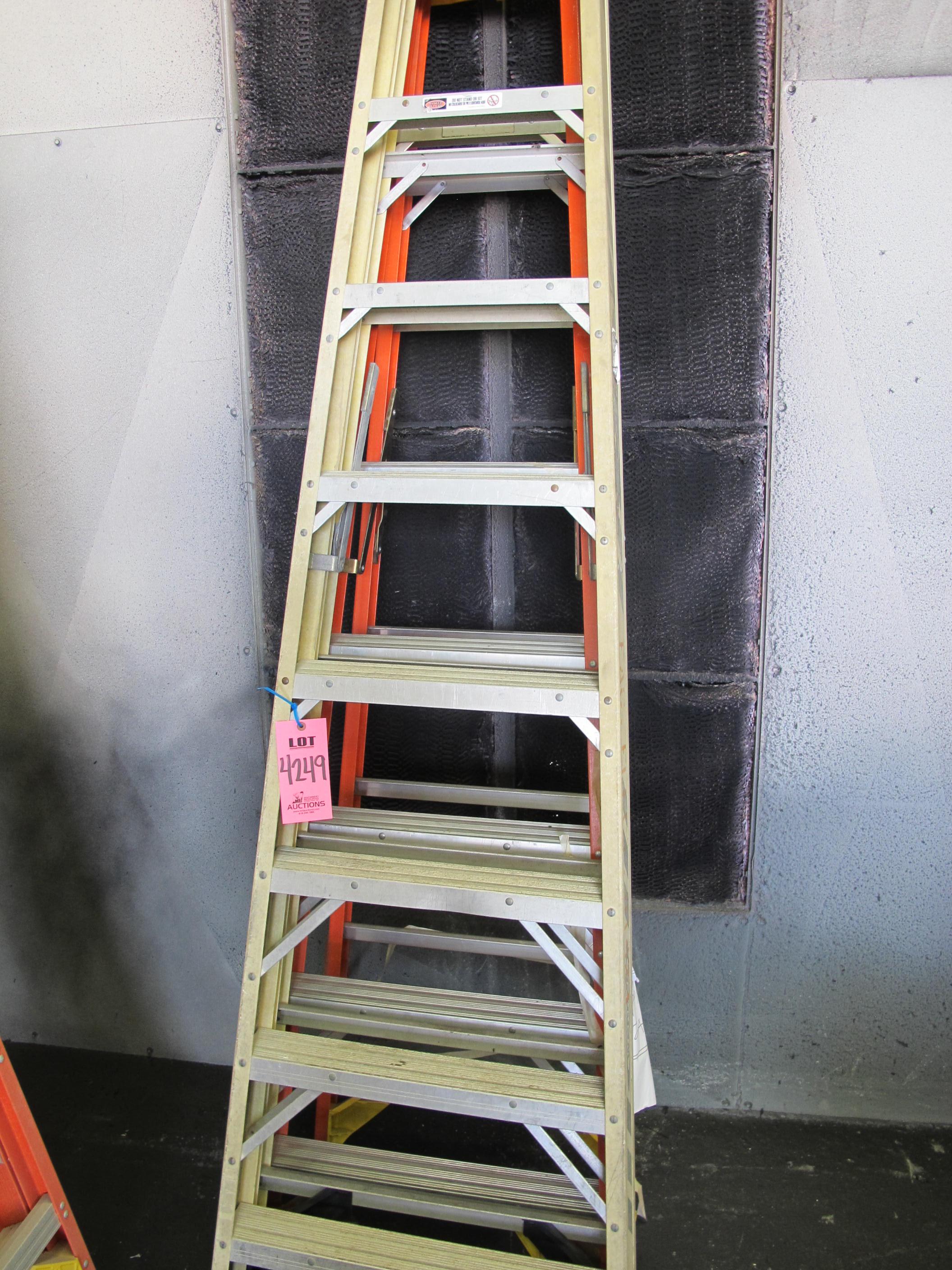 LOT (2) 8' A-FRAME LADDERS (G-44) LOADING & HANDLING FEE $10-4249
