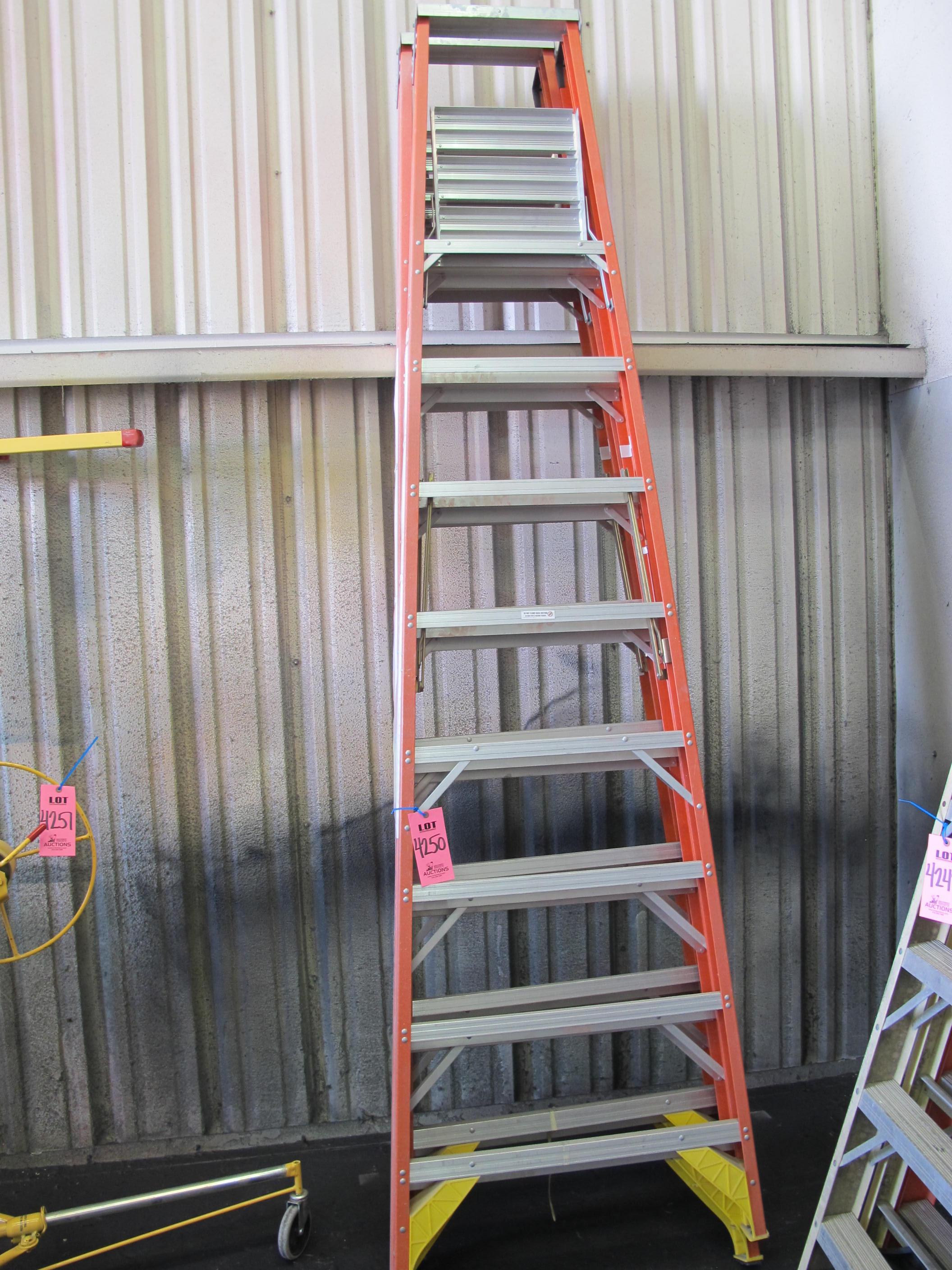 LOT (2) 10' A-FRAME LADDERS (G-44) LOADING & HANDLING FEE $10-4250
