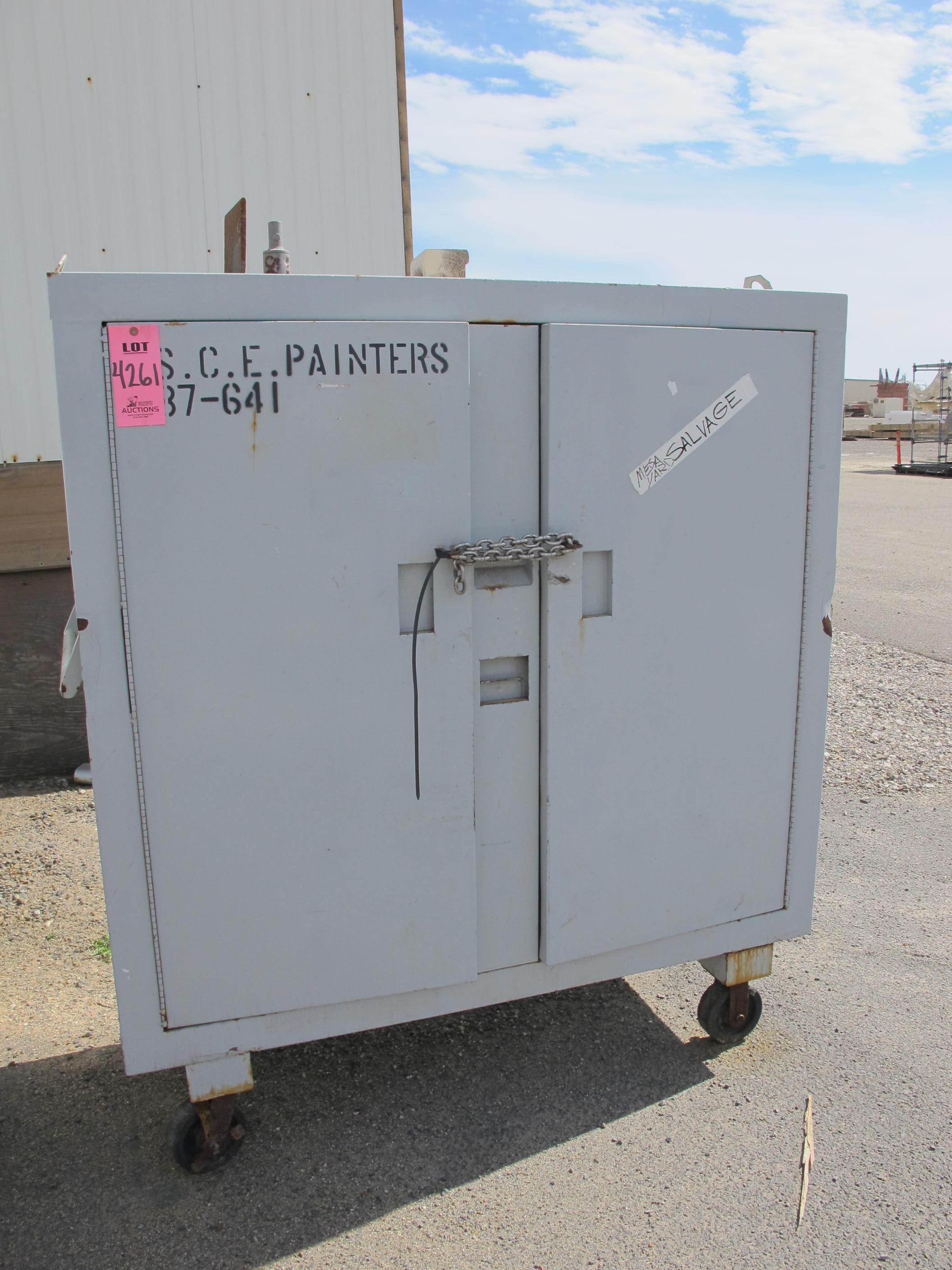 2-DOOR HEAVY DUTY INDUSTRIAL PARTS CABINET (G-40 OUTSIDE) LOADING & HANDLING FEE $50-4261