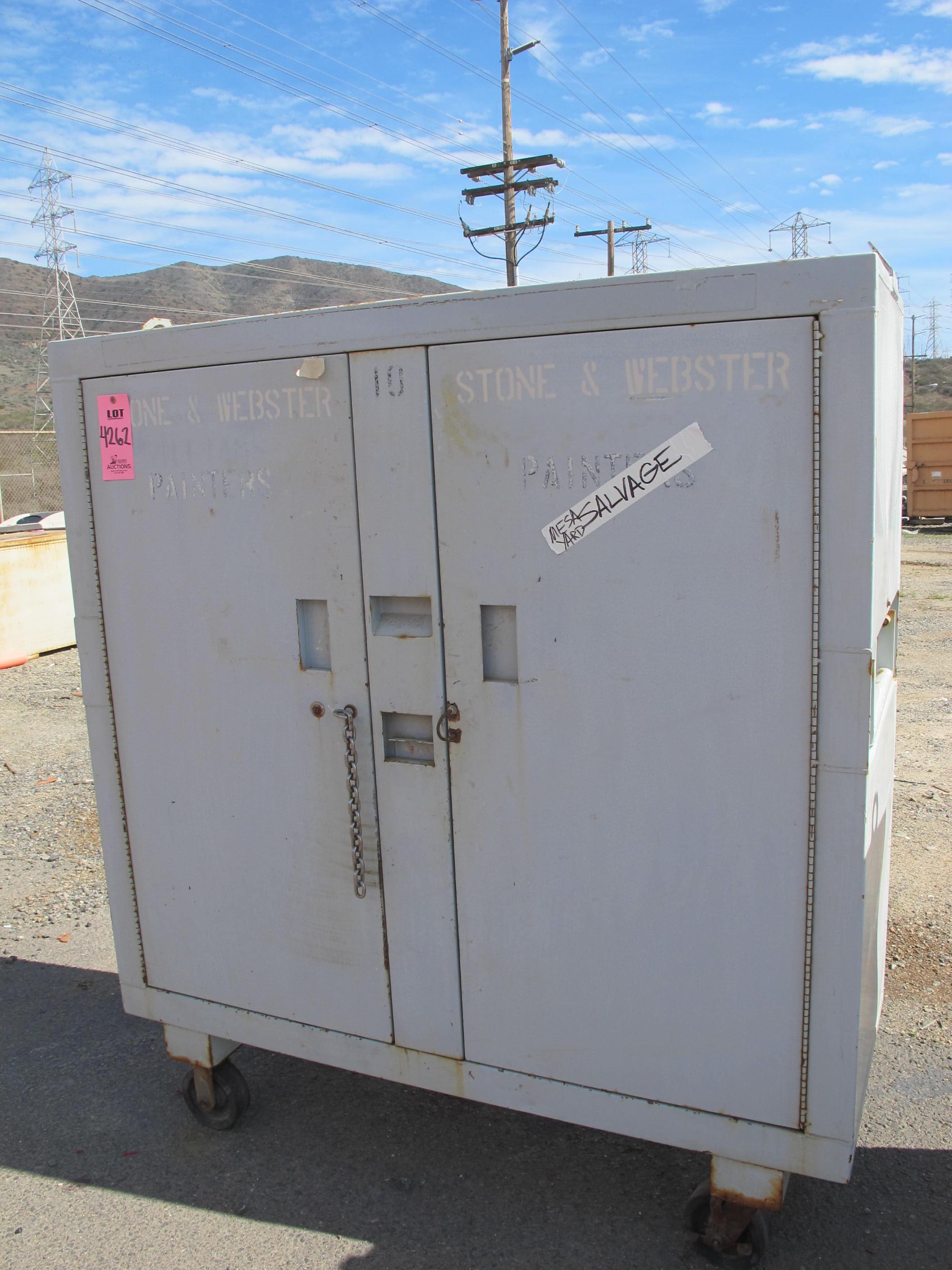 2-DOOR HEAVY DUTY INDUSTRIAL PARTS CABINET (G-40 OUTSIDE) LOADING & HANDLING FEE $50-4262