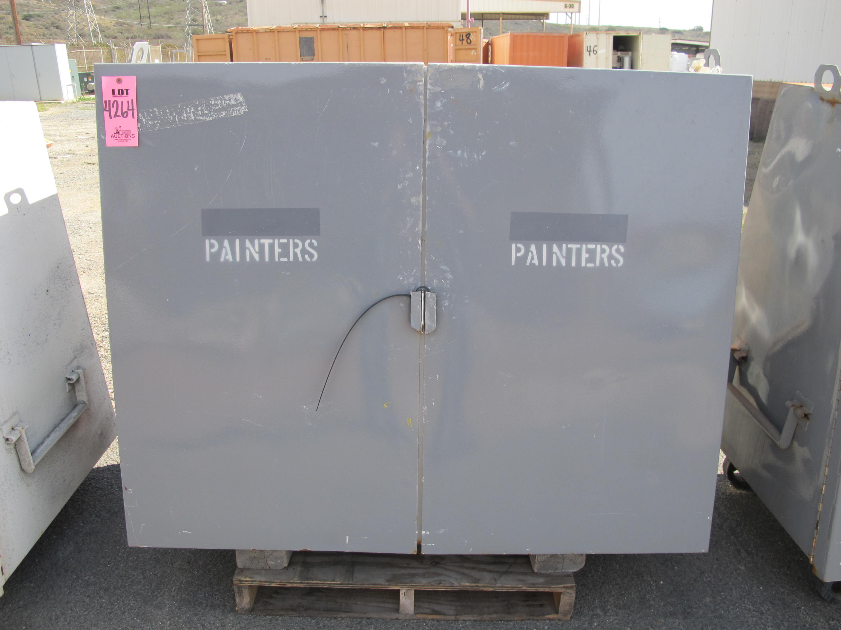 2-DOOR HEAVY DUTY INDUSTRIAL PARTS CABINET (G-40 OUTSIDE) LOADING & HANDLING FEE $50-4264