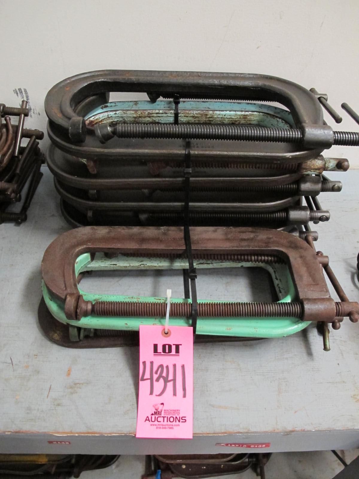 LOT (13) HEAVY DUTY C CLAMPS (G-30) LOADING & HANDLING FEE $10-4341
