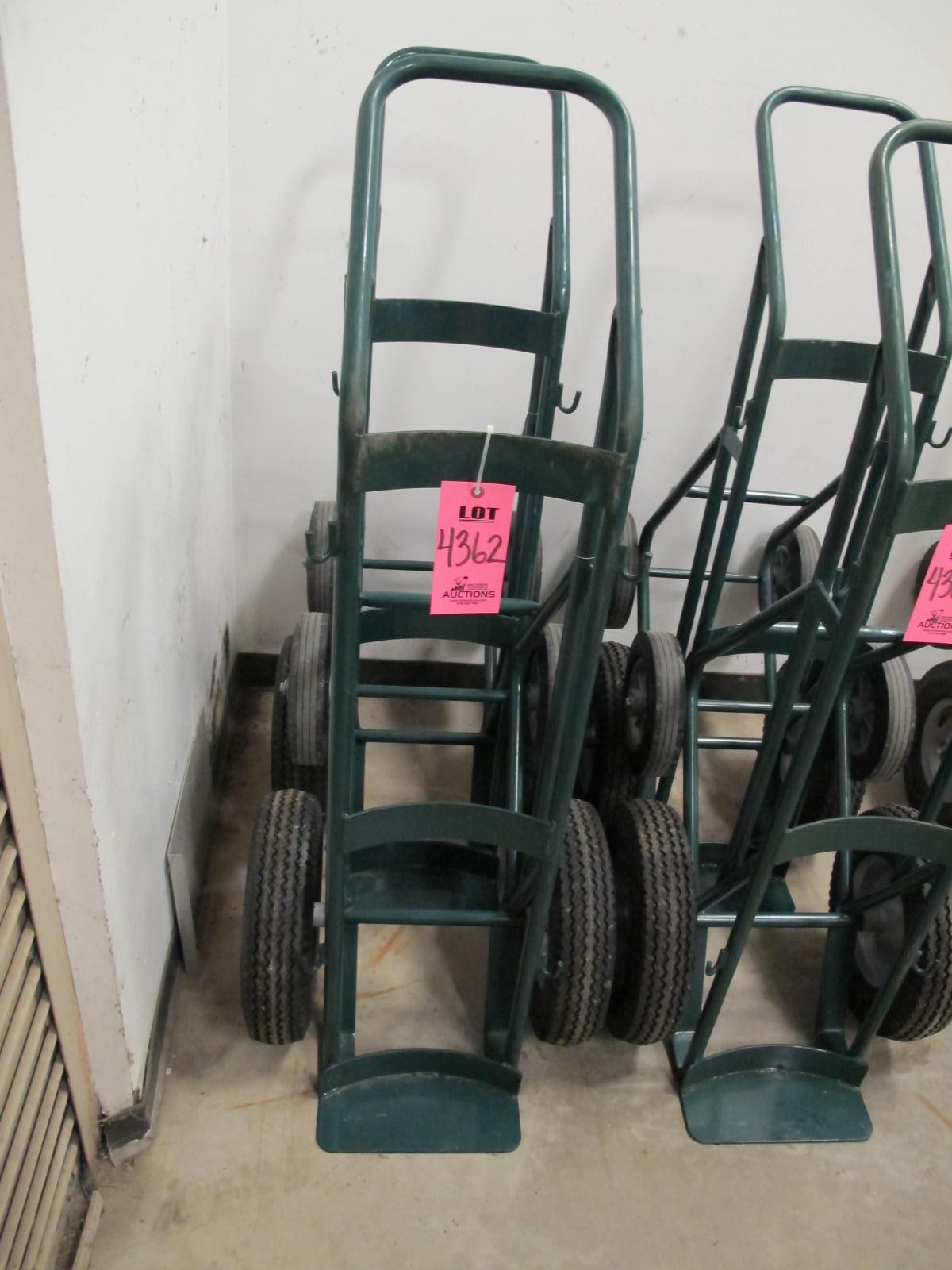 LOT (2) 4-WHEEL ACETYLENE TANK CARTS (G-30) LOADING & HANDLING FEE $10-4362