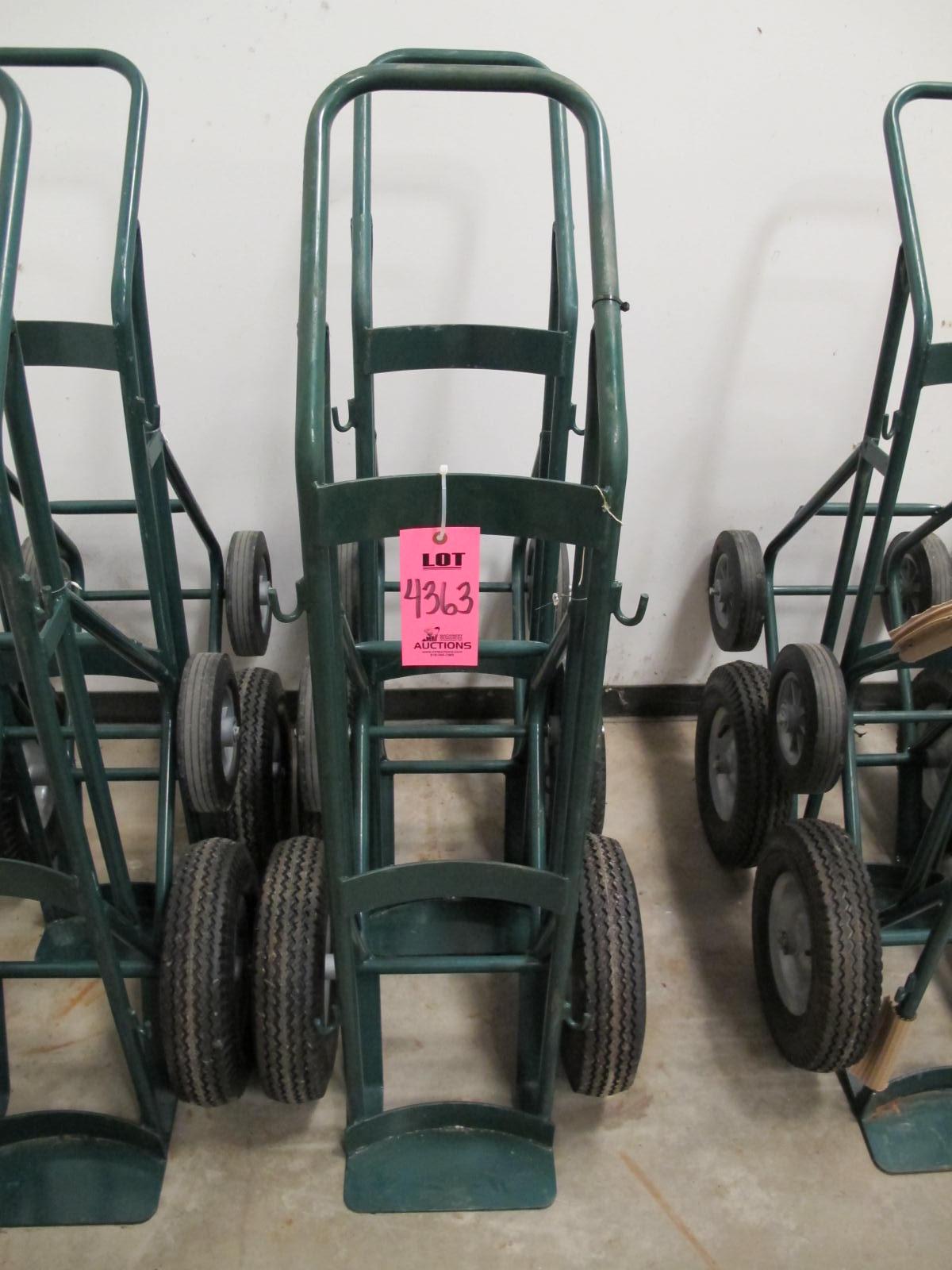 LOT (2) 4-WHEEL ACETYLENE TANK CARTS (G-30) LOADING & HANDLING FEE $10-4363
