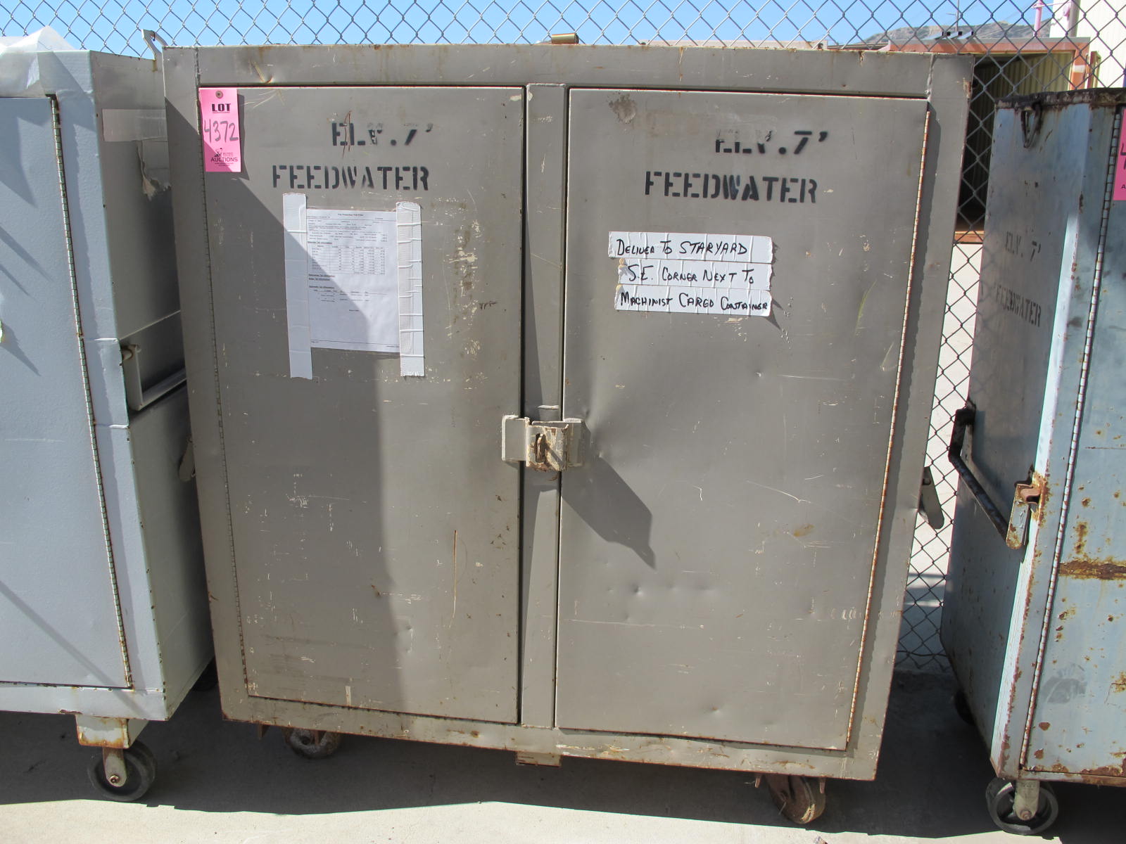 2-DOOR HEAVY DUTY INDUSTRIAL PARTS CABINET (G-30) LOADING & HANDLING FEE $50-4372
