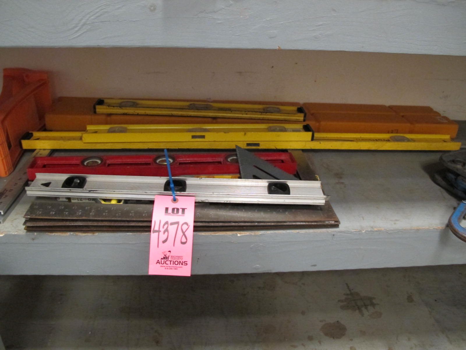 LOT MISC LEVELS & SQUARES (G-30) LOADING & HANDLING FEE $10-4378