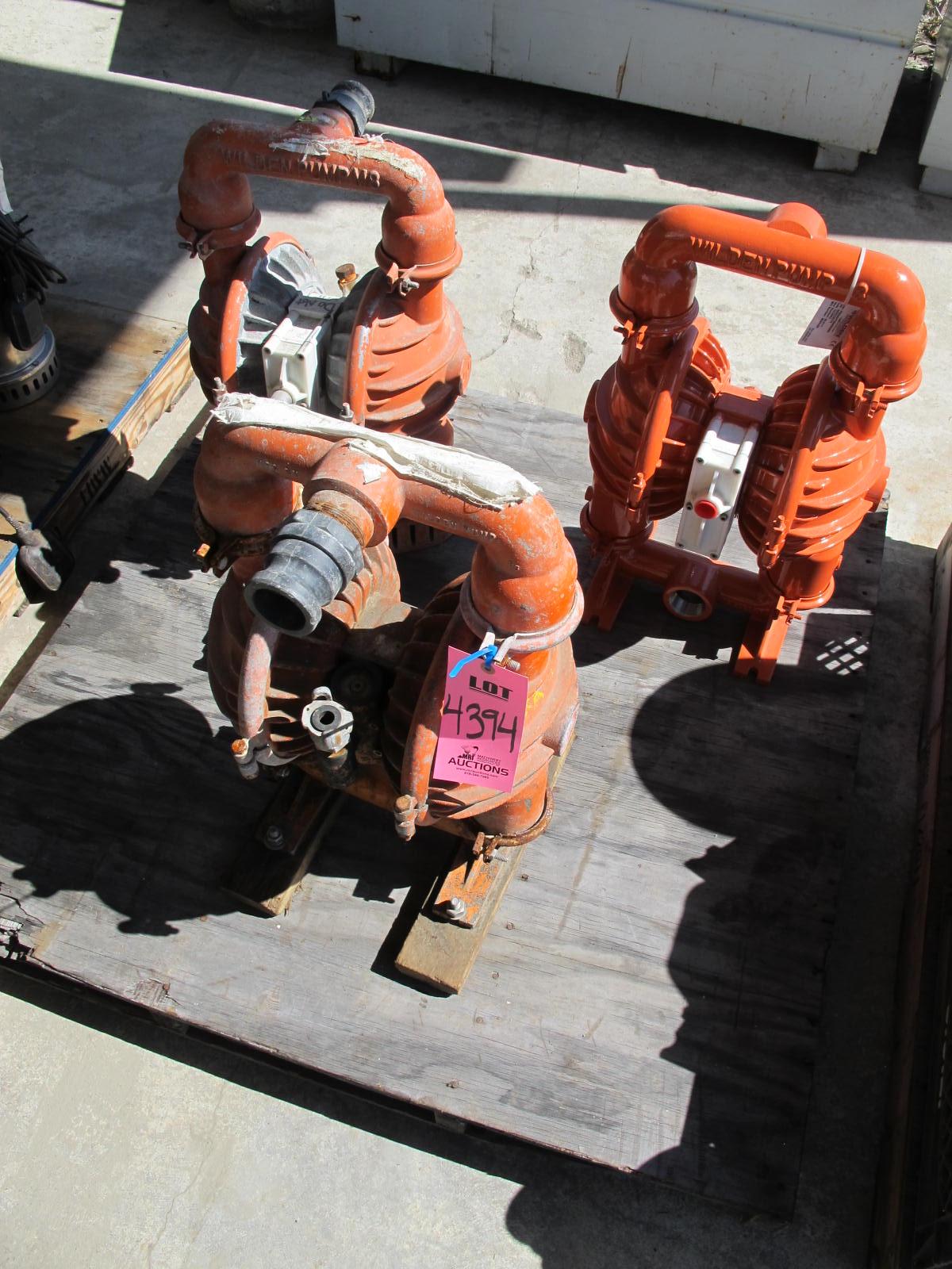 LOT (3) WILDEN DOUBLE DIAPHRAGM 2" PUMPS (G-30) LOADING & HANDLING FEE $25-4394