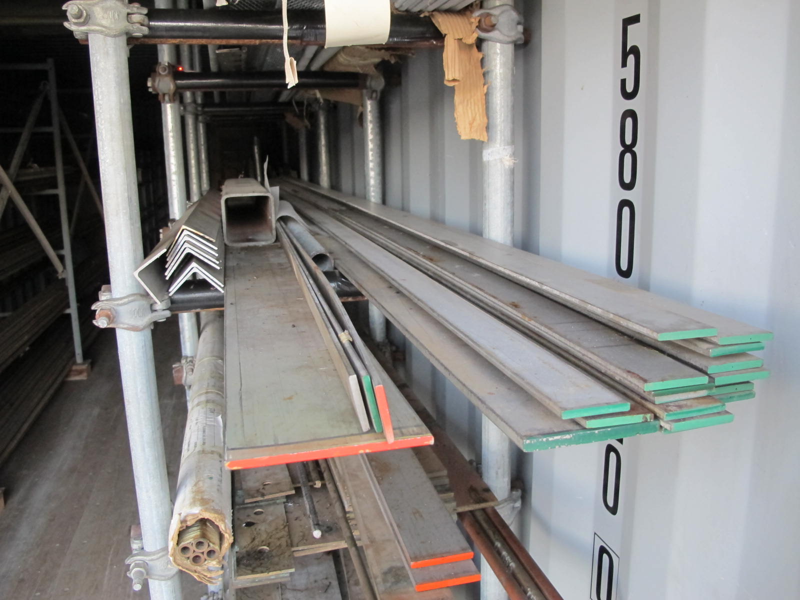 CONTENTS OF 8'X8'X20' STORAGE CONTAINER: "WOW" HIGH END BAR & FLAT STOCK 1/8" UP TO 2" BRASS, COPPER, STAINLESS 'TO MUCH TO LIST YOU NEED TO SEE THIS LOT" ALSO REBAR DIAMOND PLATE 7 (6) LISTA HEAVY DUTY CABINETS W/ CONTENTS….DID I SAY "WOW" (G-21 FENCED AREA/#22) (TO BE PURCHASED ONLY BY AN INSURED BUYER, TO BE LOADED BY HAND. NO FORKLIFT USE ALLOWED.)-4406