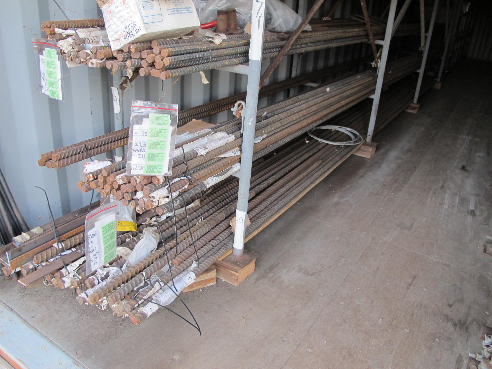 CONTENTS OF 8'X8'X20' STORAGE CONTAINER: "WOW" HIGH END BAR & FLAT STOCK 1/8" UP TO 2" BRASS, COPPER, STAINLESS 'TO MUCH TO LIST YOU NEED TO SEE THIS LOT" ALSO REBAR DIAMOND PLATE 7 (6) LISTA HEAVY DUTY CABINETS W/ CONTENTS….DID I SAY "WOW" (G-21 FENCED AREA/#22) (TO BE PURCHASED ONLY BY AN INSURED BUYER, TO BE LOADED BY HAND. NO FORKLIFT USE ALLOWED.)-4406