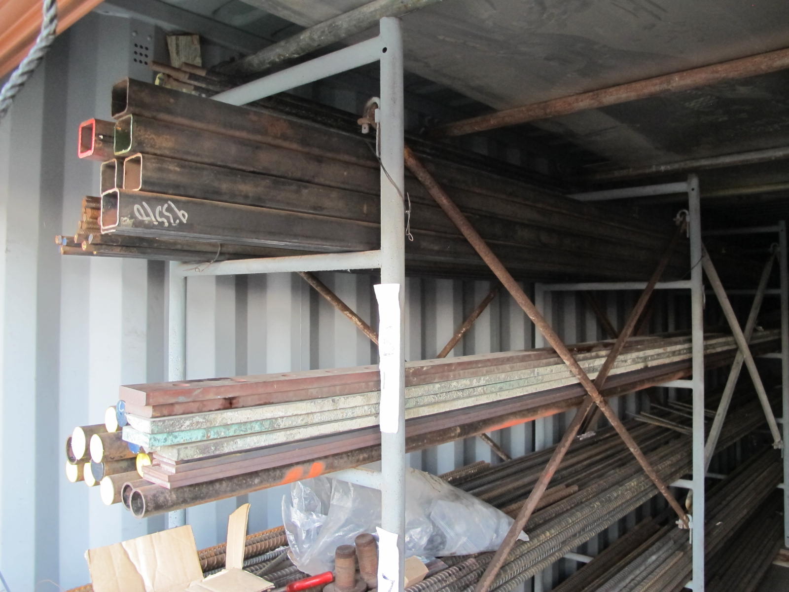 CONTENTS OF 8'X8'X20' STORAGE CONTAINER: "WOW" HIGH END BAR & FLAT STOCK 1/8" UP TO 2" BRASS, COPPER, STAINLESS 'TO MUCH TO LIST YOU NEED TO SEE THIS LOT" ALSO REBAR DIAMOND PLATE 7 (6) LISTA HEAVY DUTY CABINETS W/ CONTENTS….DID I SAY "WOW" (G-21 FENCED AREA/#22) (TO BE PURCHASED ONLY BY AN INSURED BUYER, TO BE LOADED BY HAND. NO FORKLIFT USE ALLOWED.)-4406