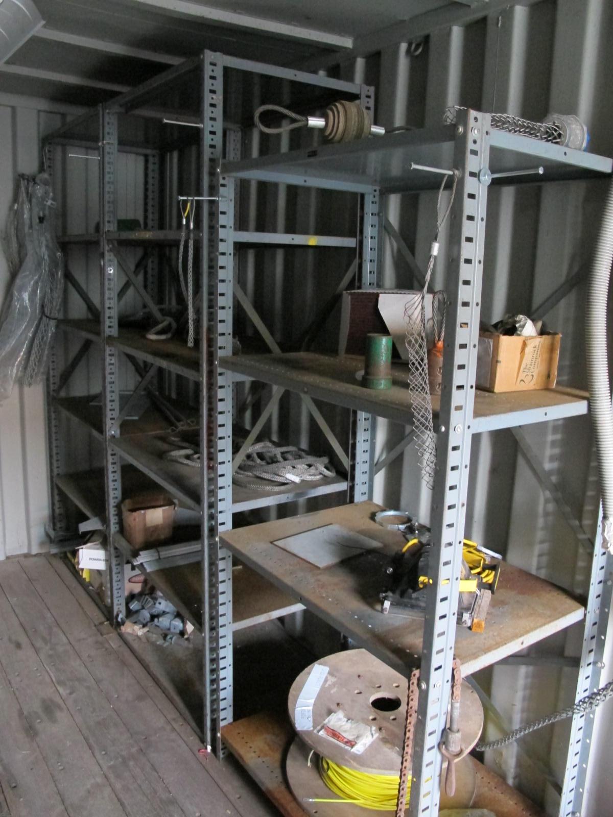 8'X8'X20' STORAGE CONTAINER WITH CONTENTS: MISC. NUTS, BOLTS & ELECTRICAL SUPPLIES (G-20/#4) LOADING & HANDLING FEE $400-4410