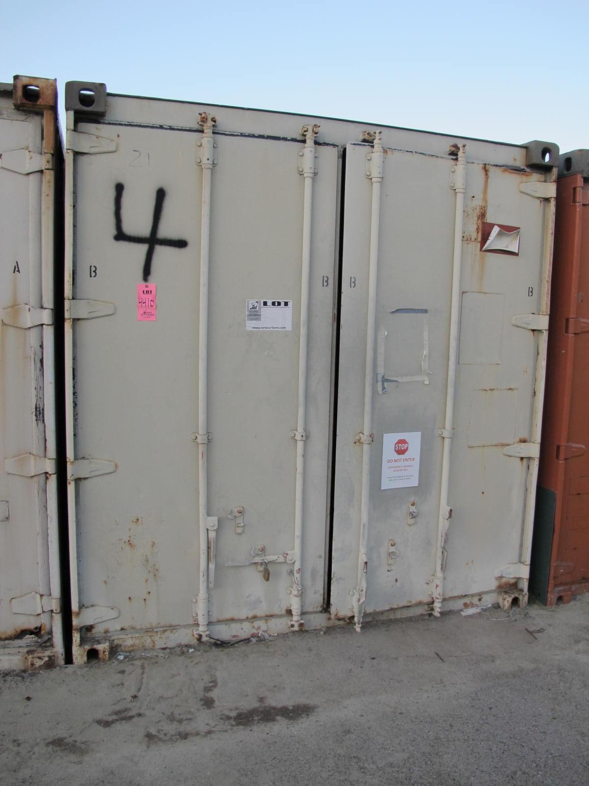 8'X8'X20' STORAGE CONTAINER WITH CONTENTS: MISC. NUTS, BOLTS & ELECTRICAL SUPPLIES (G-20/#4) LOADING & HANDLING FEE $400-4410