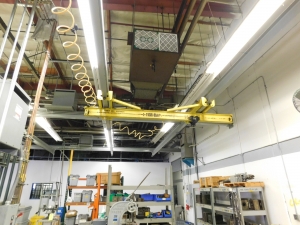 LOT OF (2) OVERHEAD ONE TON BRIDGE SYSTEMS-101