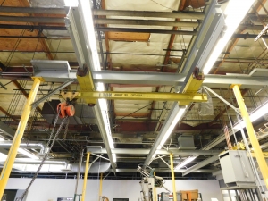 LOT OF (2) OVERHEAD ONE TON BRIDGE SYSTEMS-101