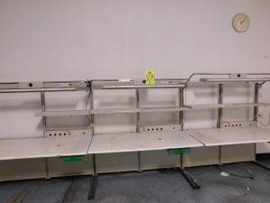 LOT OF (3) LIGHTED WORK STATIONS-105