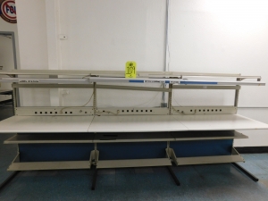 LOT OF (3) LIGHTED WORKSTATIONS-109