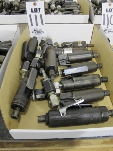 LOT (10) ASSORTED PNEUMATIC DIE GRINDERS (G-49) LOADING & HANDLING FEE $5-