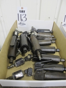 LOT (10) ASSORTED PNEUMATIC DIE GRINDERS (G-49) LOADING & HANDLING FEE $5-
