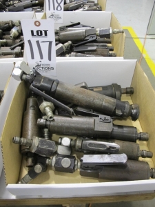 LOT (8) ASSORTED PNEUMATIC GRINDERS (G-49) LOADING & HANDLING FEE $5-