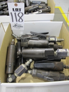 LOT (10) ASSORTED PNEUMATIC GRINDERS (G-49) LOADING & HANDLING FEE $5-