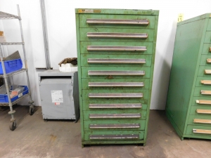 STANLEY VIDMAR 11 DRAWER TOOL/PARTS CABINET, 30"X28"X59"-14