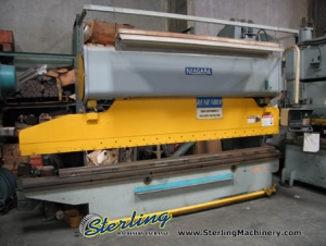 90 Ton x 14' Used Niagara Press Brake, Mdl. 1B-60-10-12 (M), Hurco-Autobend 5C CNC Back Gauge, Mechanical Clutch & Brake, Motorized Ram Adjustment With Indicators, Bed & Ram Machined and Drilled For Flanges, One Shot Lube System, Full Length Foot Tre-4