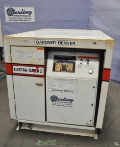 200 CFM Used Gardner Denver Electra Saver Turn Valve Rotary Screw Air Compressor, Mdl. Electra Saver EAH99A, 50 H.P., Hours On Meter : 67,624.4, AutoSentry ES+ Compressor Control, Direct Drive Non Geared Airend, Heavy Duty Inlet Air Filter, AirSmart-12