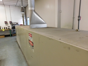 1992 LINDBERG/BLUE M MESH BELT CONVEYOR FURNACE, TYPE: 830A12B5C5D8E12, S/N 919646-E, KILOWATTS: 60.6, VOLTS: 480: PHASE: 3, MAX TEMP: 1100 DEG. C, HERTZ: 60, 34'X40"X53", CONVEYOR BELT WIDTH: 12", COMES W/THERMCO MODEL 8300 GAS MIXER-143