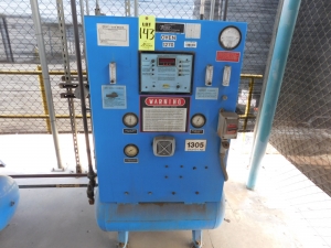 1992 LINDBERG/BLUE M MESH BELT CONVEYOR FURNACE, TYPE: 830A12B5C5D8E12, S/N 919646-E, KILOWATTS: 60.6, VOLTS: 480: PHASE: 3, MAX TEMP: 1100 DEG. C, HERTZ: 60, 34'X40"X53", CONVEYOR BELT WIDTH: 12", COMES W/THERMCO MODEL 8300 GAS MIXER-143
