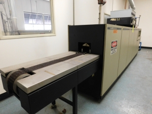 BTU ENGINEERING 5'X25' TRANSHEAT MESH BELT CONVEYOR FURNACE, MODEL TS54-7-70E-60, BTU 3615 CONTROL SYSTEM, CONVEYOR BELT WIDTH: 5", COMES W/ THERMCO 8300 GAS MIXER-145