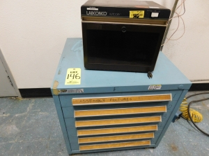 STANLEY VIDMAR 6 DRAWER TOOL/PARTS CABINET, 30"X28"X30", LABCONCO AUTO DRY CAT.# 55305 BUT W/O DRAWER CONTENTS-146