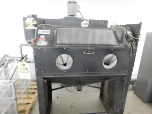 GEO. OLCOTT CO. SANDBLAST CABINET, MODEL 4824, S/N 1738-203