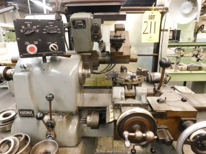 HARDINGE SUPER-PRECISION LATHE, MODEL HC, S/N HC-6408-T, W/HARDINGE CT-A MANUAL THREADING ATTACHMENT, & HARDINGE C14 TOOL HOLDER-211