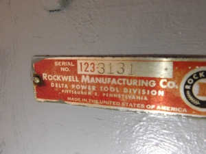 DELTA DRILL PRESS, S/N 1233131-226