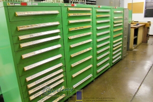 OKUMA CNC LIVE TOOL LATHES, OKUMA HORIZONTAL MACHINING CENTERS, SCREW MACHINES, PLASTIC INJECTION MOLDING, OVENS, MACHINE SHOPS, LARGE TOOL CRIBS, AIR COMPRESSORS, INSPECTION, VIDMAR & LISTA CABINETS, OVER 1,000 LOTS TO BE SOLD!c-1