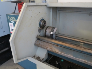 16.5" X 40" BRIDGEPORT ROMI EZ PATH CNC LATHE, COOLANT SYSTEM, SPINDLE NOSE 2", YEAR 1995 (LOCATION: GARVEY AVE., SOUTH EL MONTE, CA) ***RIGGING FEE $150***-8