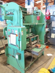 35 TON X 6' TRI-ACRO (BY PACIFIC) CNC HYDRA- MECHANICAL PRESS BRAKE, MODEL 35-6, DI-ACRO CNC GAUGING SYSTEM, ELECTRIC FOOT PEDAL, ONE SHOT LUBE SYSTEM, DUAL PALM CONTROL ON RAM, STROKE CONTROL, SINGLE AXIS BACKGAUGE W/ MANUAL HEIGHT ADJUSTMENT (LOCATION: GARVEY AVE., SOUTH EL MONTE, CA) ***RIGGING FEE $100***-11