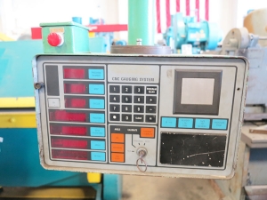 35 TON X 6' TRI-ACRO (BY PACIFIC) CNC HYDRA- MECHANICAL PRESS BRAKE, MODEL 35-6, DI-ACRO CNC GAUGING SYSTEM, ELECTRIC FOOT PEDAL, ONE SHOT LUBE SYSTEM, DUAL PALM CONTROL ON RAM, STROKE CONTROL, SINGLE AXIS BACKGAUGE W/ MANUAL HEIGHT ADJUSTMENT (LOCATION: GARVEY AVE., SOUTH EL MONTE, CA) ***RIGGING FEE $100***-11