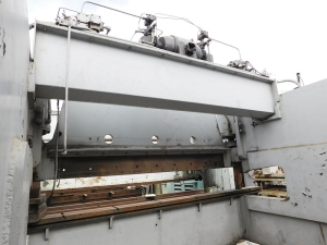 150 TON X 14' PACIFIC HEAVY DUTY HYDRAULIC PRESS BRAKE W/ HUGE 38" DEEP THROAT, MODEL K - 150 - 14, MICRO SWITCH STROKE DEPTH CONTROL, NOTE: THIS MACHINE REQUIRES A PIT, ELECTRIC FOOT PEDAL (LOCATION: GARVEY AVE., SOUTH EL MONTE, CA) ***RIGGING FEE $500***-13