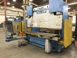 250 TON X 10' PULLMAX OPTIMA CNC HYDRAULIC PRESS BRAKE, MODEL 250.3.1/2.55, CYBELEC MODEVA 10S 6-AXIS CNC CONTROLLER, FOOT PEDAL, LINK LITE BLACK MAX LIGHT CURTAINS, WORK LIGHT, PEDESTAL CONTROL, AUTO BED CROWNING, (LOCATION: WILSON, NC) ***RIGGING FEE $500***-14