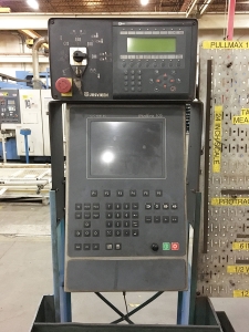 250 TON X 10' PULLMAX OPTIMA CNC HYDRAULIC PRESS BRAKE, MODEL 250.3.1/2.55, CYBELEC MODEVA 10S 6-AXIS CNC CONTROLLER, FOOT PEDAL, LINK LITE BLACK MAX LIGHT CURTAINS, WORK LIGHT, PEDESTAL CONTROL, AUTO BED CROWNING, (LOCATION: WILSON, NC) ***RIGGING FEE $500***-14