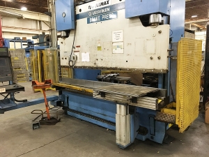 250 TON X 10' PULLMAX OPTIMA CNC HYDRAULIC PRESS BRAKE, MODEL 250.3.1/2.55, CYBELEC MODEVA 10S 6-AXIS CNC CONTROLLER, FOOT PEDAL, LINK LITE BLACK MAX LIGHT CURTAINS, WORK LIGHT, PEDESTAL CONTROL, AUTO BED CROWNING, (LOCATION: WILSON, NC) ***RIGGING FEE $500***-14