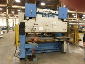 250 TON X 10' PULLMAX OPTIMA CNC HYDRAULIC PRESS BRAKE, MODEL 250.3.1/2.55, CYBELEC MODEVA 10S 6-AXIS CNC CONTROLLER, FOOT PEDAL, LINK LITE BLACK MAX LIGHT CURTAINS, WORK LIGHT, PEDESTAL CONTROL, AUTO BED CROWNING, (LOCATION: WILSON, NC) ***RIGGING FEE $500***-14